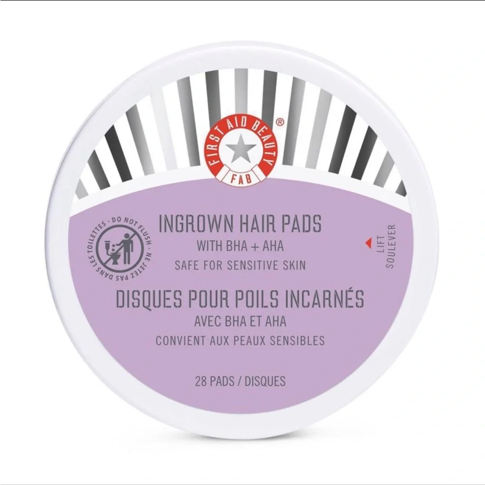 New First Aid Beauty Ingrown Hair Pads Sensitive Skin Clean Beauty cruelty free